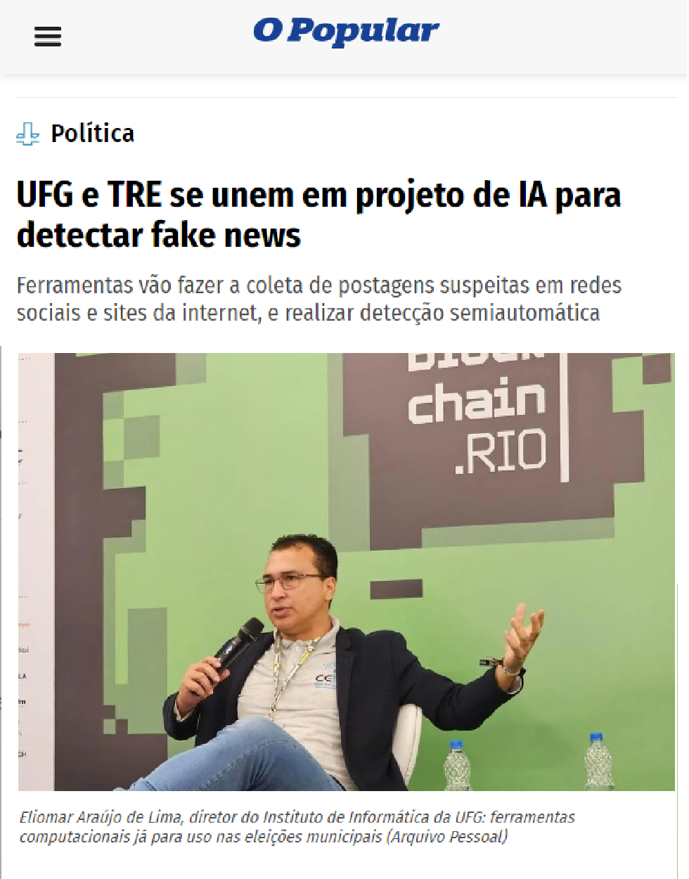 UFG e TRE se unem em projeto de IA para detectar fake news